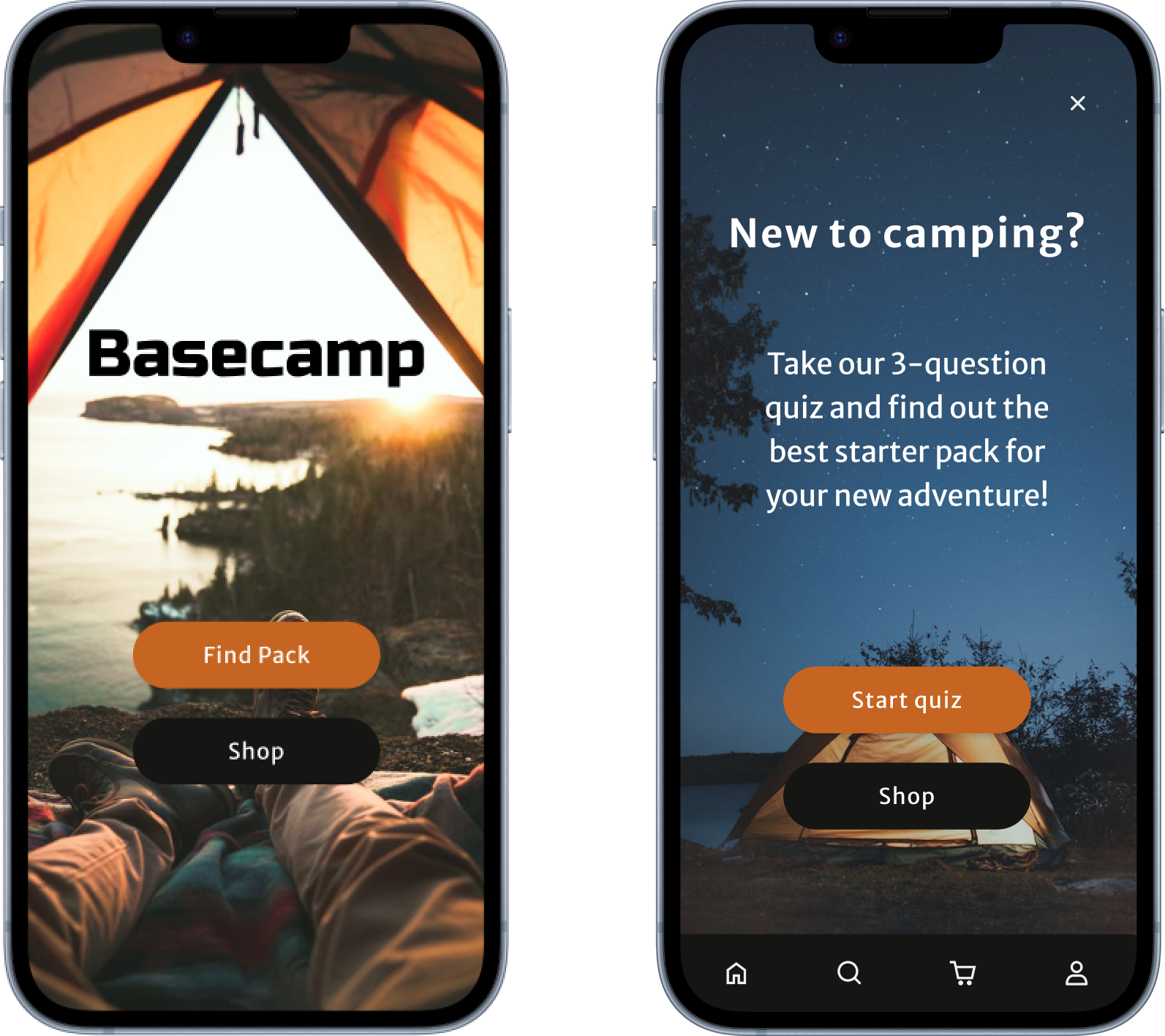 A mobile screen showing the image of a pet lost on top of a map. It shows a title "Help find missing pets" and a paragraph "To help find missing pets in your area, the app uses your location. This lets you search and join local searches easily". There is a button bellow with the text "Enter"